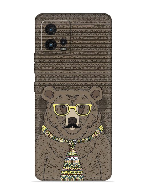 Grizzly Bear Embossed Soft Silicone Case for Motorola Moto G72 Zapvi