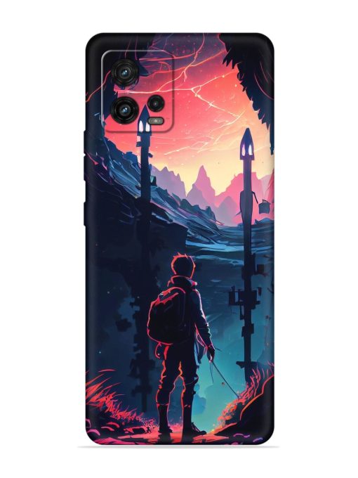 Cgs Artwork Embossed Soft Silicone Case for Motorola Moto G72