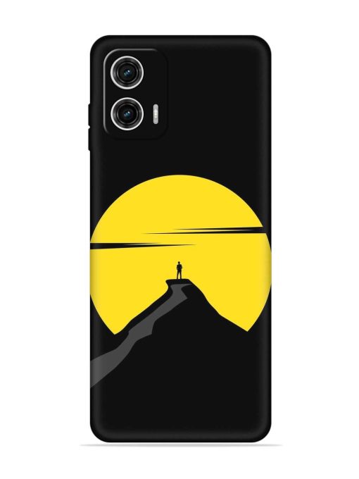 Black Ultra Vector Embossed Soft Silicone Case for Motorola Moto G73 (5G)