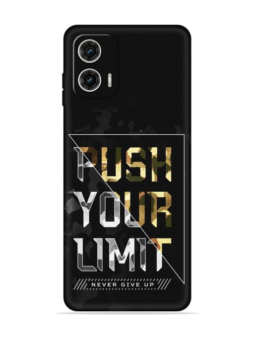 Push Your Limits Embossed Soft Silicone Case for Motorola Moto G73 (5G) Zapvi