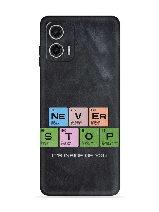 Never Stop It'S Inside Of You Embossed Soft Silicone Case for Motorola Moto G73 (5G)