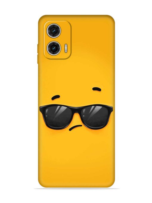 Attitude Glass Art Embossed Soft Silicone Case for Motorola Moto G73 (5G) Zapvi