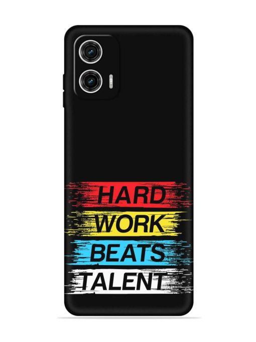 Hard Work Beats Embossed Soft Silicone Case for Motorola Moto G73 (5G) Zapvi