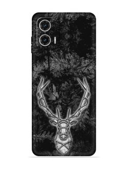 Ancient Deer Embossed Soft Silicone Case for Motorola Moto G73 (5G)