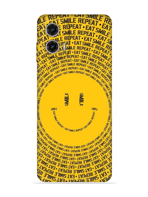 Smiley Embossed Soft Silicone Case for Motorola Moto G73 (5G) Zapvi