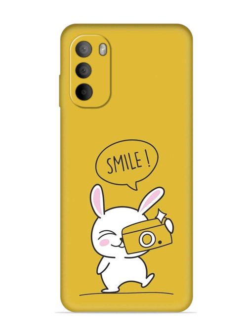 Hey Smile Please Embossed Soft Silicone Case for Motorola Moto G82 (5G)