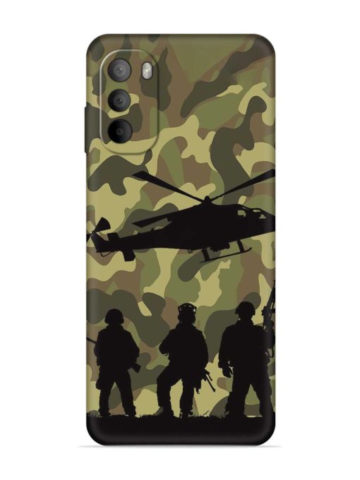 Army Heros Embossed Soft Silicone Case for Motorola Moto G82 (5G) Zapvi