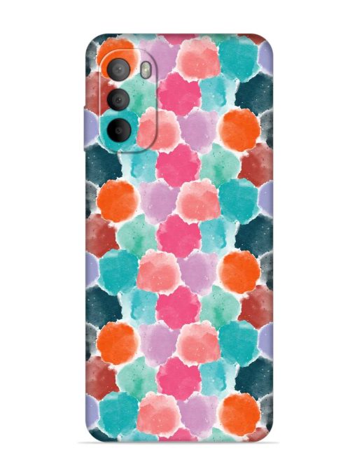 Colorful Seamless Pattern Embossed Soft Silicone Case for Motorola Moto G82 (5G)