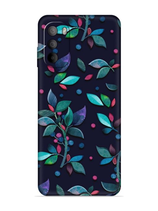 Decorative Watercolor Flower Embossed Soft Silicone Case for Motorola Moto G82 (5G) Zapvi