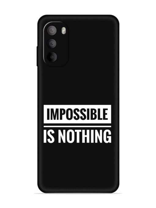 Impossible Is Nothing Embossed Soft Silicone Case for Motorola Moto G82 (5G)