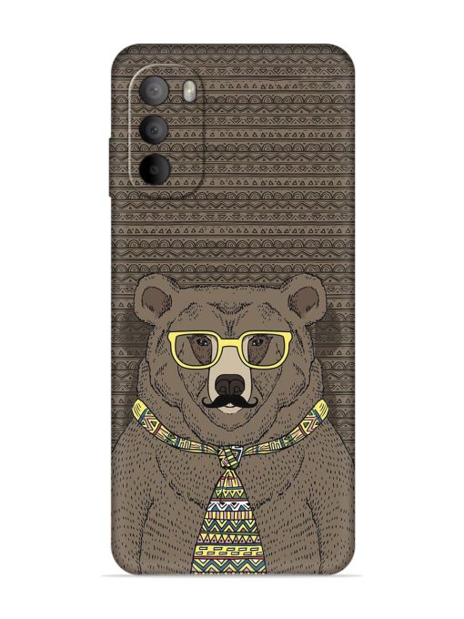 Grizzly Bear Embossed Soft Silicone Case for Motorola Moto G82 (5G)