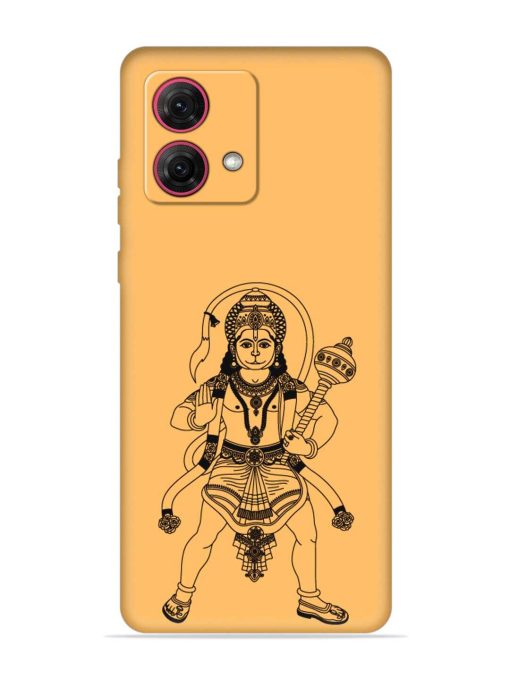 Indian God Hanuman Embossed Soft Silicone Case for Motorola Moto G84 (5G) Zapvi