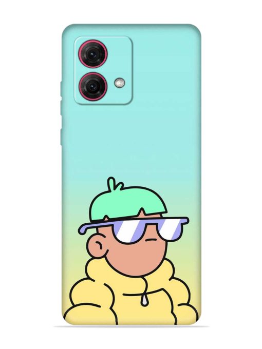 Doodles Cool Character Embossed Soft Silicone Case for Motorola Moto G84 (5G) Zapvi