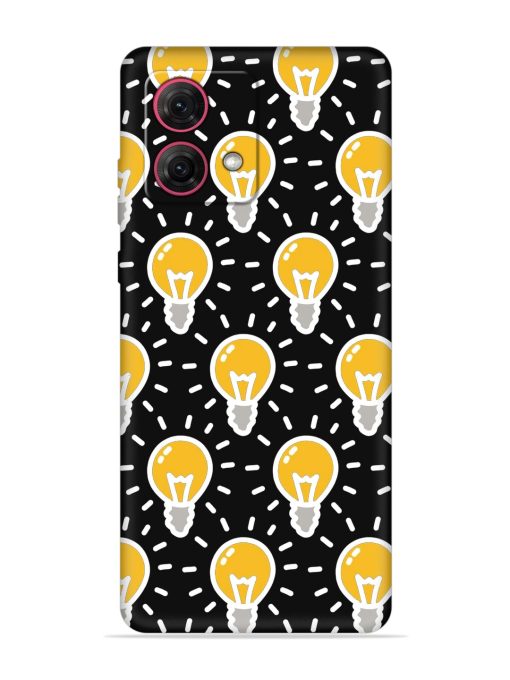 Light Bulb Seamless Embossed Soft Silicone Case for Motorola Moto G84 (5G) Zapvi