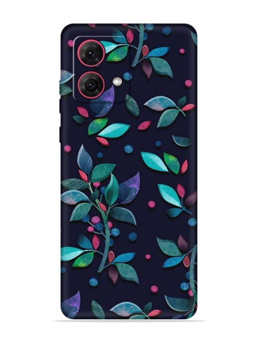 Decorative Watercolor Flower Embossed Soft Silicone Case for Motorola Moto G84 (5G)