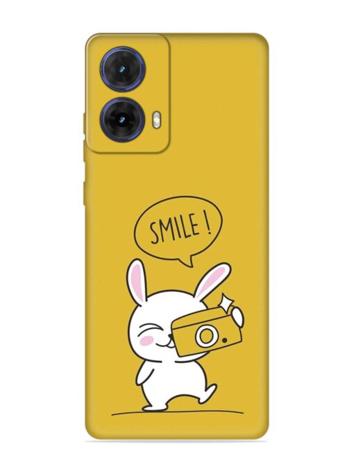 Hey Smile Please Embossed Soft Silicone Case for Motorola Moto G85 (5G) Zapvi