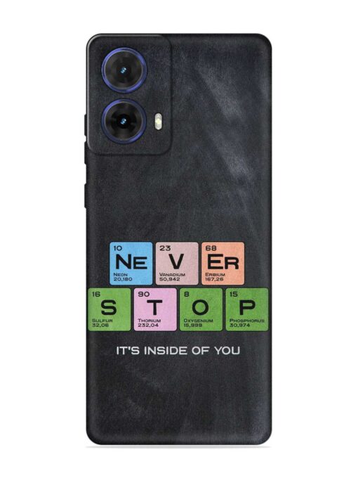 Never Stop It'S Inside Of You Embossed Soft Silicone Case for Motorola Moto G85 (5G) Zapvi