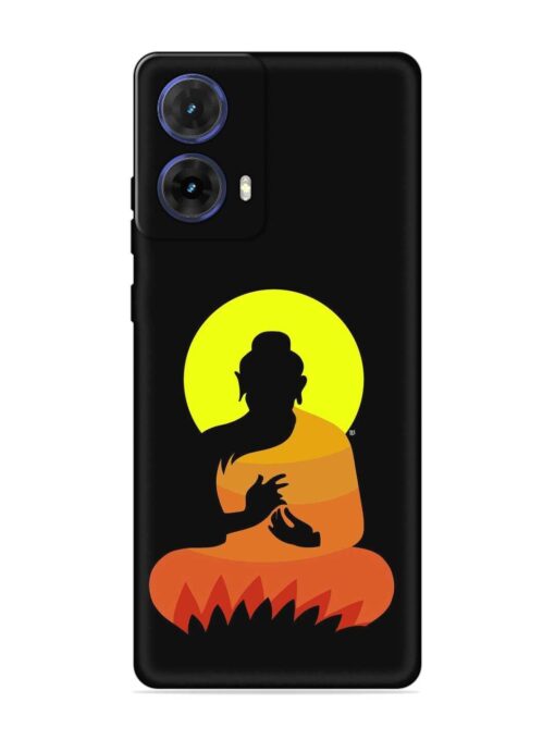 Buddha Art Black Embossed Soft Silicone Case for Motorola Moto G85 (5G) Zapvi