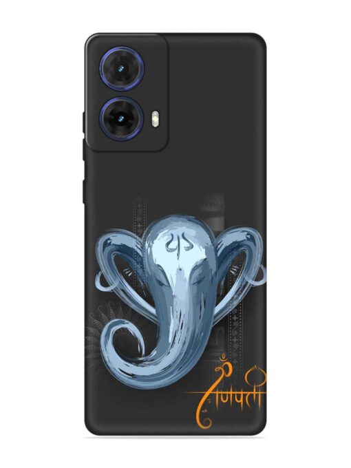 Illustration Lord Ganpati Embossed Soft Silicone Case for Motorola Moto G85 (5G)