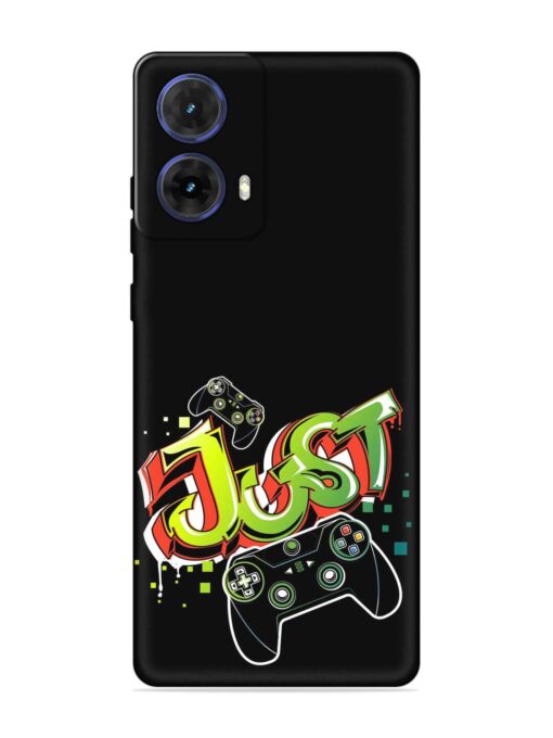 Graffiti Gamepad Illustration Embossed Soft Silicone Case for Motorola Moto G85 (5G) Zapvi