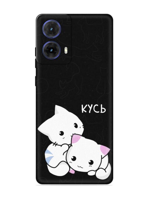 Kycb Cat Embossed Soft Silicone Case for Motorola Moto G85 (5G) Zapvi