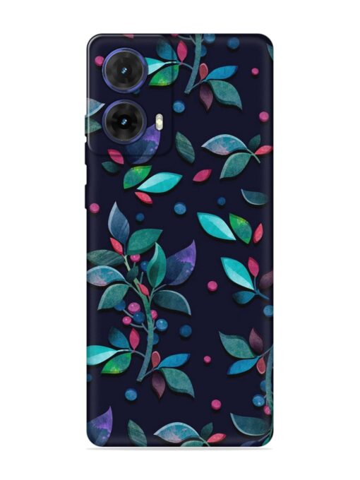 Decorative Watercolor Flower Embossed Soft Silicone Case for Motorola Moto G85 (5G) Zapvi