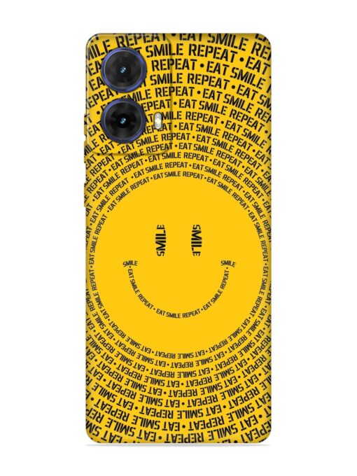 Smiley Embossed Soft Silicone Case for Motorola Moto G85 (5G)