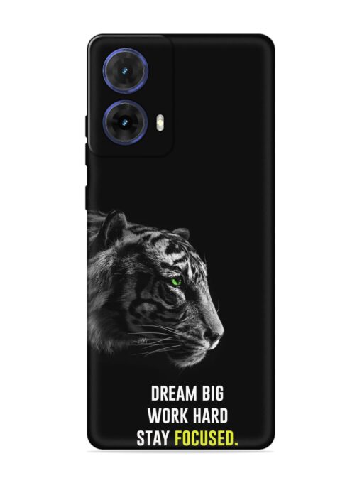 Dream Big Work Hard Embossed Soft Silicone Case for Motorola Moto G85 (5G) Zapvi