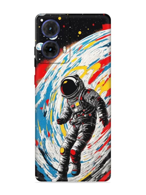 Astronaut Art Embossed Soft Silicone Case for Motorola Moto G85 (5G) Zapvi