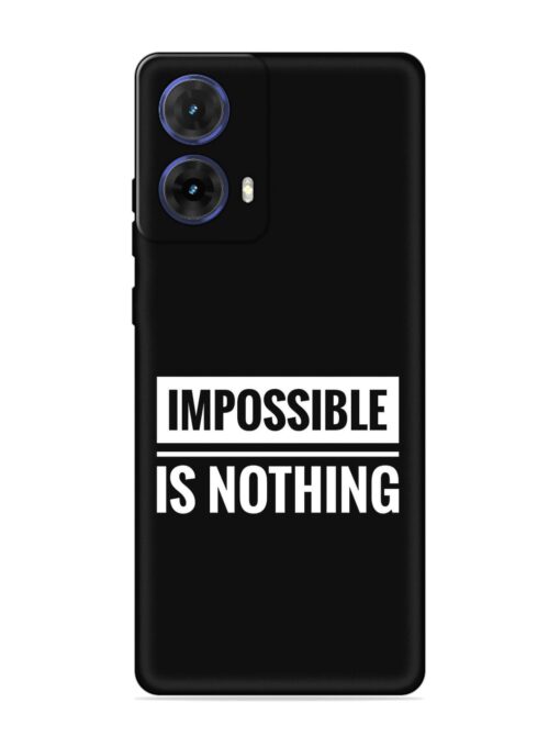 Impossible Is Nothing Embossed Soft Silicone Case for Motorola Moto G85 (5G) Zapvi