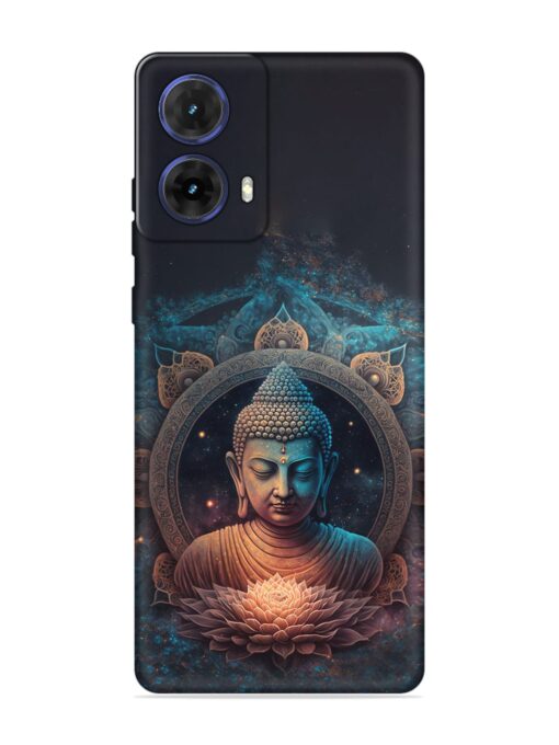 Gautam Buddha Embossed Soft Silicone Case for Motorola Moto G85 (5G)