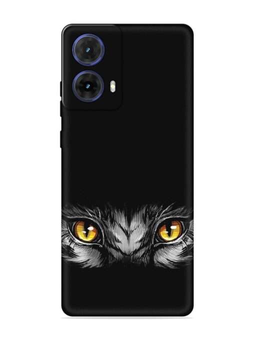 Scary Eye Embossed Soft Silicone Case for Motorola Moto G85 (5G)