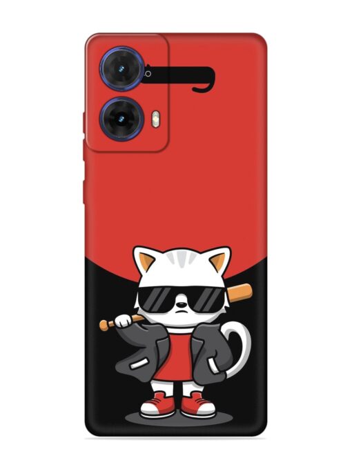 Cool Little Bear Cartoon Embossed Soft Silicone Case for Motorola Moto G85 (5G) Zapvi