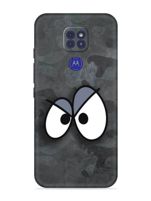 Big Eyes Night Mode Embossed Soft Silicone Case for Motorola Moto G9 Zapvi