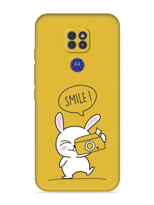 Hey Smile Please Embossed Soft Silicone Case for Motorola Moto G9 Zapvi