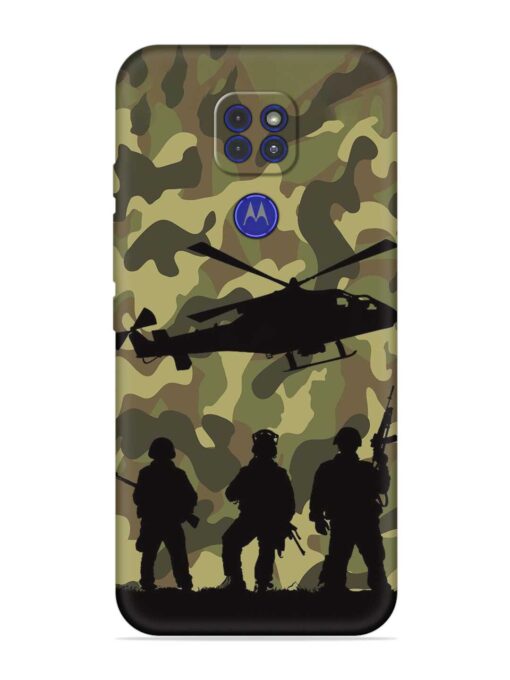 Army Heros Embossed Soft Silicone Case for Motorola Moto G9 Zapvi