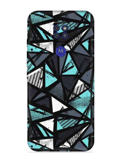 Abstract Seamless Embossed Soft Silicone Case for Motorola Moto G9 Zapvi