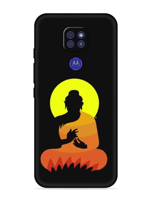 Buddha Art Black Embossed Soft Silicone Case for Motorola Moto G9 Zapvi