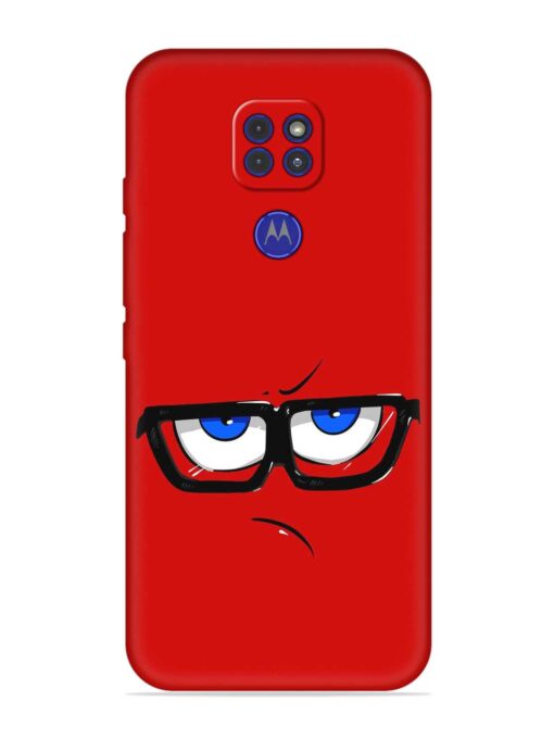 Rad Angry Face Embossed Soft Silicone Case for Motorola Moto G9 Zapvi