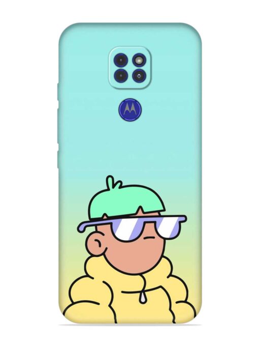 Doodles Cool Character Embossed Soft Silicone Case for Motorola Moto G9 Zapvi