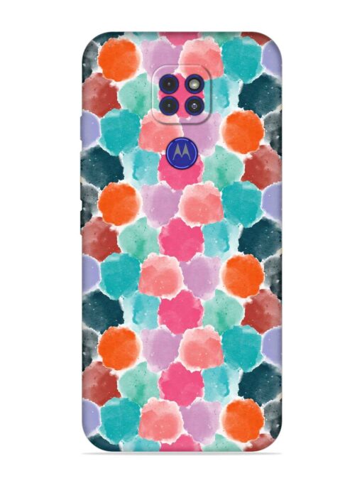 Colorful Seamless Pattern Embossed Soft Silicone Case for Motorola Moto G9 Zapvi