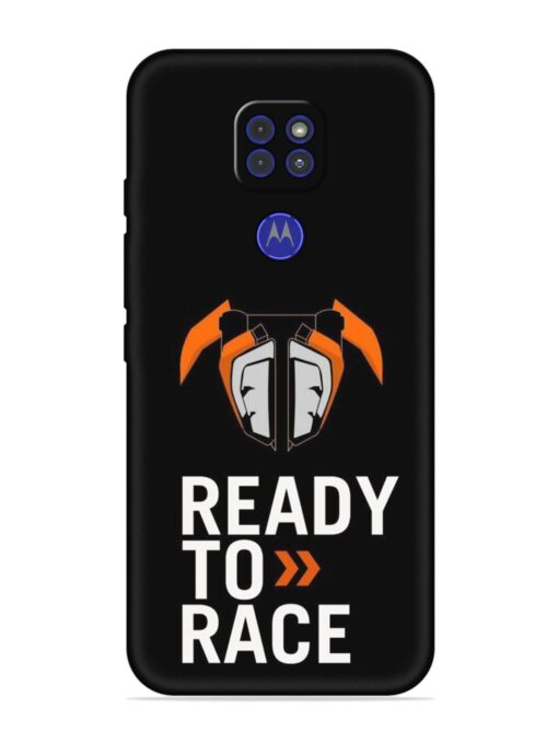 Ready To Race Embossed Soft Silicone Case for Motorola Moto G9 Zapvi