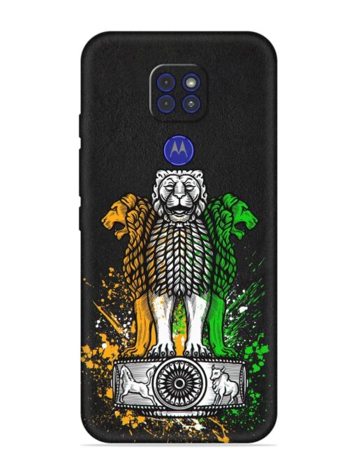 Pillars Of Ashoka Embossed Soft Silicone Case for Motorola Moto G9 Zapvi