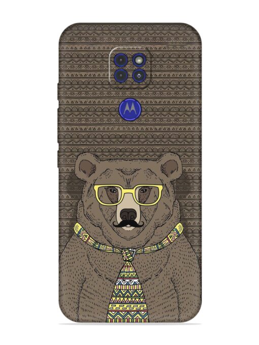 Grizzly Bear Embossed Soft Silicone Case for Motorola Moto G9 Zapvi