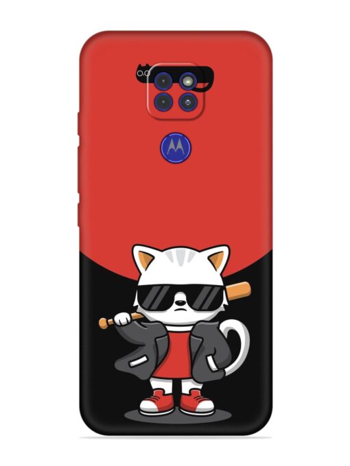 Cool Little Bear Cartoon Embossed Soft Silicone Case for Motorola Moto G9 Zapvi