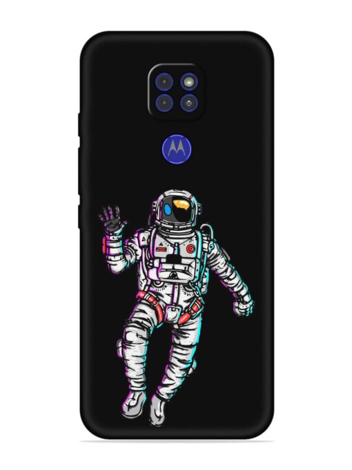 Spaceman Embossed Soft Silicone Case for Motorola Moto G9