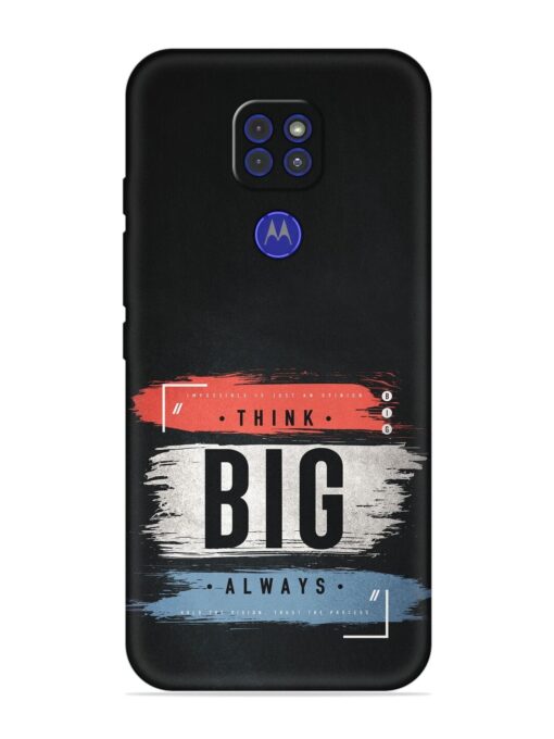 Think Big Always Embossed Soft Silicone Case for Motorola Moto G9 Zapvi