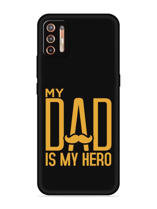 My Dad Is My Hero Embossed Soft Silicone Case for Motorola Moto G9 Plus Zapvi