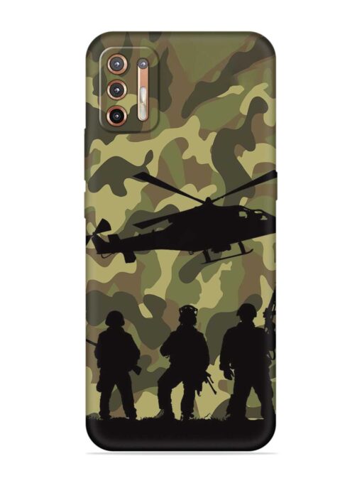 Army Heros Embossed Soft Silicone Case for Motorola Moto G9 Plus Zapvi