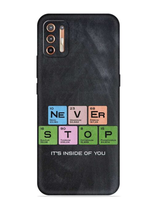 Never Stop It'S Inside Of You Embossed Soft Silicone Case for Motorola Moto G9 Plus Zapvi